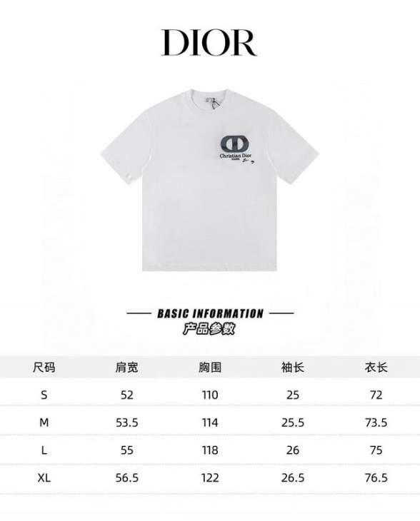 Dior T Shirts Short _SKUDiorS-XLautxW266215785